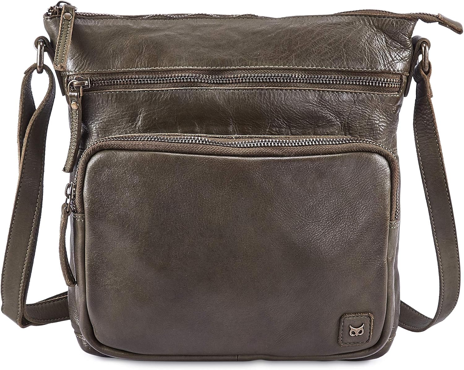 Genuine Leather Crossbody Bags for Women Handmade Sling Shoulder Purse Stylish Travel Handbag with Full Adjustable Strap