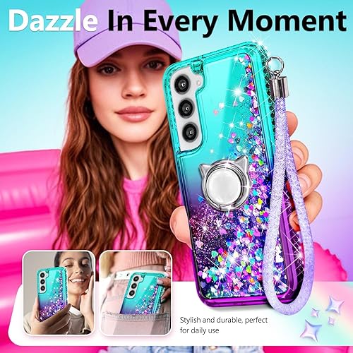 Miniatura 56 de NGB Supremacy Funda compatible con Samsung Galaxy S22 Plus (5G de 6.6 pulgadas) con protector de pantalla (cobertura máxima, TPU flexible), soporte