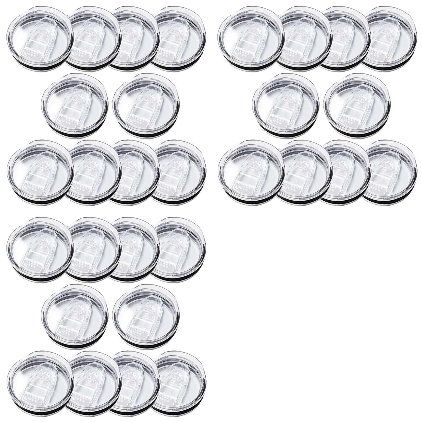 Hndhbfgrt Skinny Tumbler Replacement Lids 30 Pack, Plastic Splash Lids Covers Spill Proof for Skinny Tumbler Lid 20 Oz