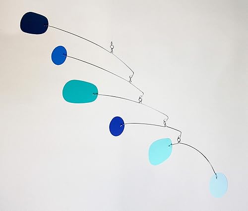 Miniatura 7 de Am I Blue Mobile | Escultura de arte colgante | Metal Mobile
