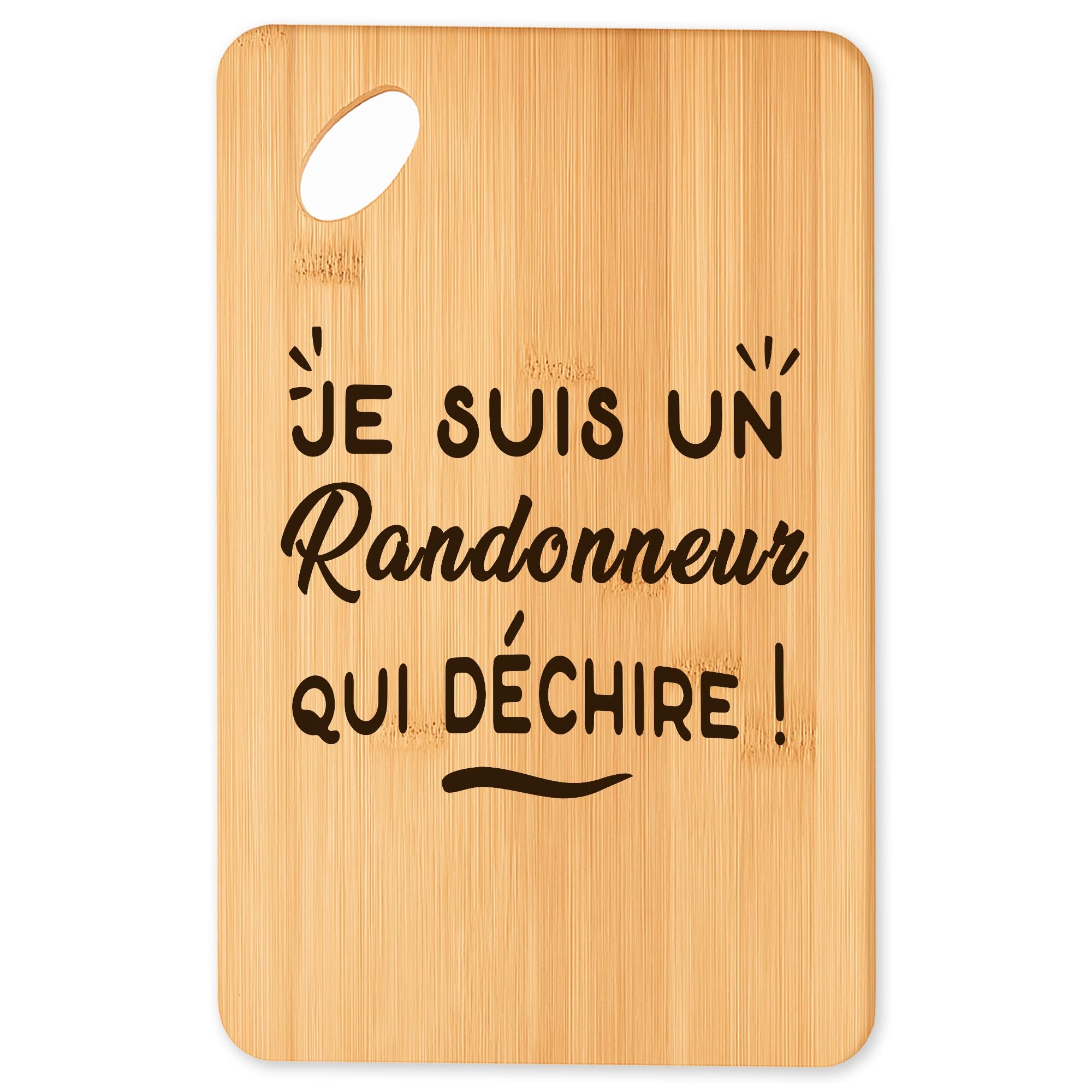 Cadeau original cuisine : planche à découper randonneur et plateau apéro
