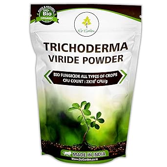 Go Garden Tricoderma Bio Fungicide for plants (2 x 10^8 CFU per Gram) Bio Fungicide - Prevents Fungal and Bacterial Diseases in Plants 1KG