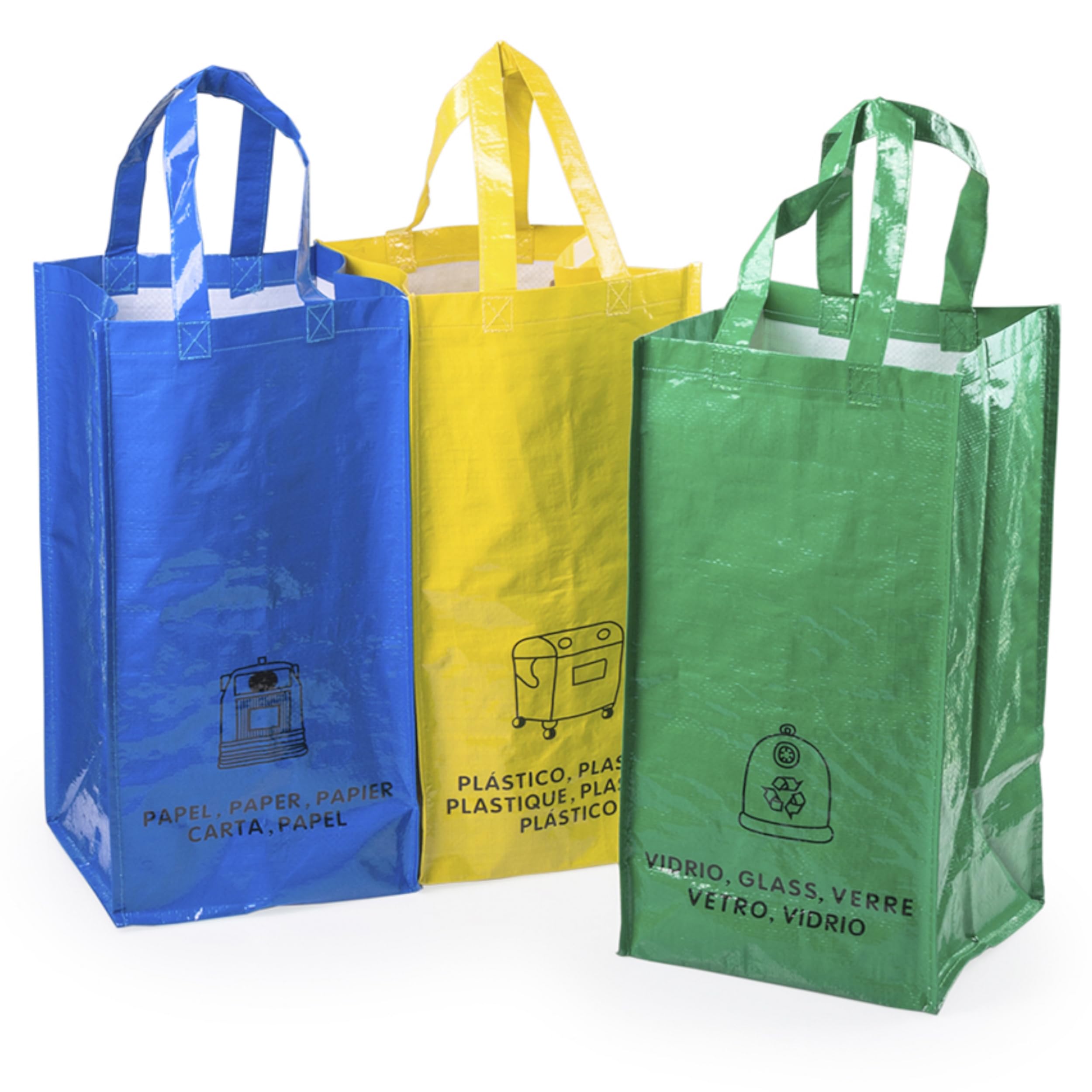 Plastique Sacs Tri Selectif Sac De Tri Plastique Verre Papier X3 GIFI