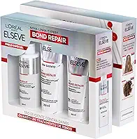 L'Oréal Paris Elseve Bond Repair Kit Tratamento Completo Reparação Molecular com Ácido Cítrico, Reconstrói Ligações e Devolve Força aos Cabelos Danificados (Pré-Shampoo + Shampoo + Condicionador)