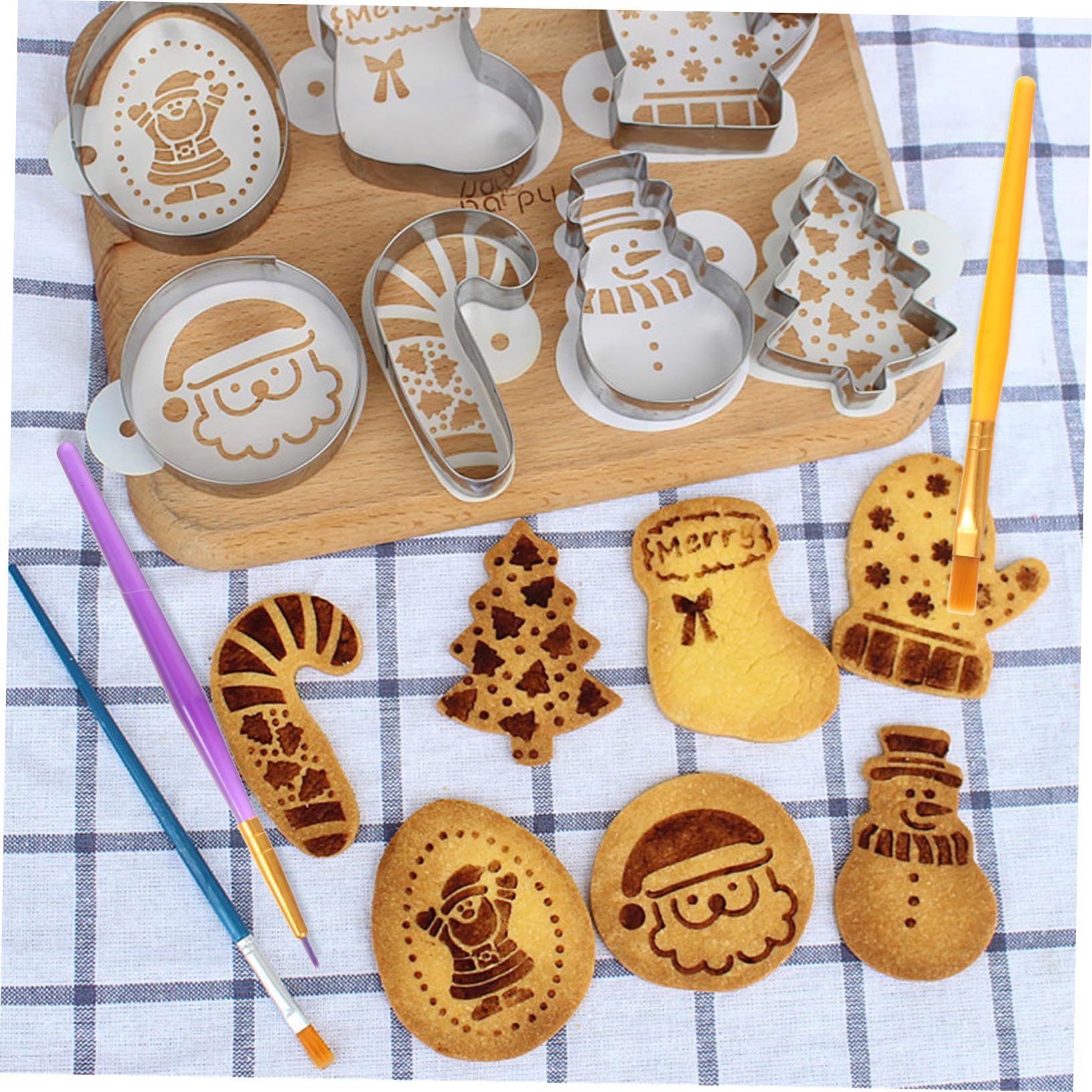 PRETYZOOM 3 Juegos Herramientas de Esculpido Fondant para Decoración de Tartas Pinceles de Plástico para Manualidades de Repostería para Pasteles y Galletas