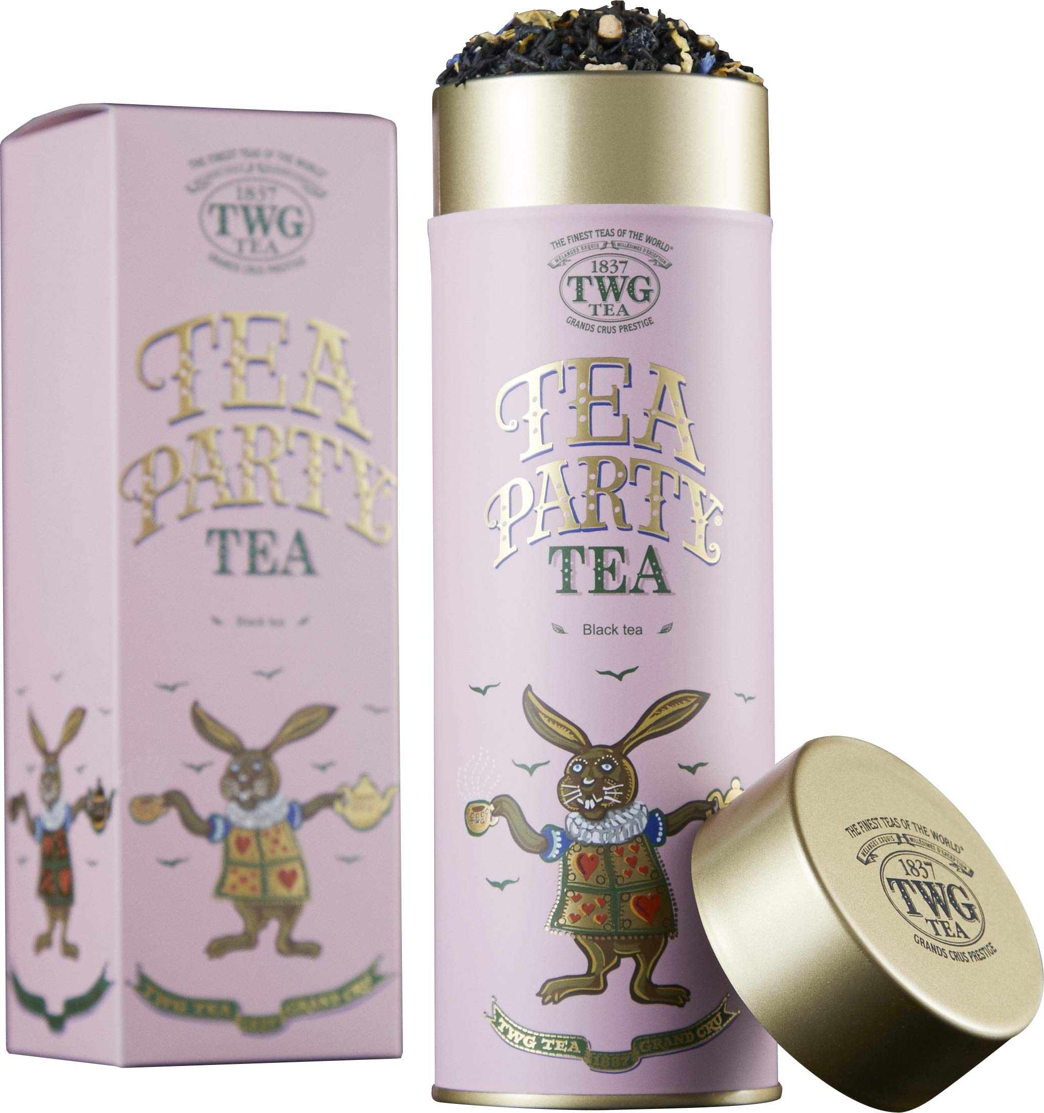 TWG Tea | Tea Party | Loose Leaf BlackTea | Marigold & Tropical Fruits | Haute Couture Tin, 100g | Gift Set