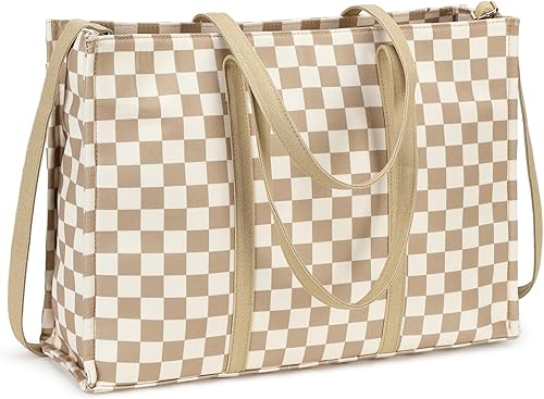 Bolsa de mano para computadora portátil para mujer, bolsa de lona de 15.6 pulgadas, bolso de hombro para computadora, bolso de mensajero, bolso para