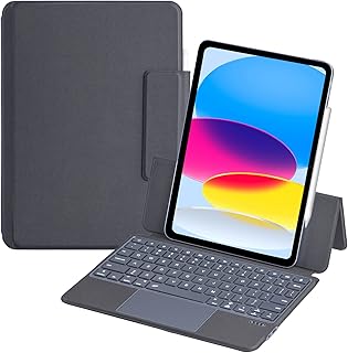 ZOMUN Teclado Bluetooth retroiluminado | Teclado com mouse sensível ao toque para iPad 10ª geração 2022 10,9 polegadas [anexo magnético]