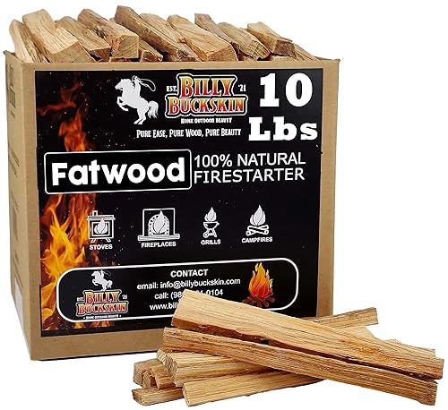 10lb Fatwood Fire Starter Sticks | 100% Natural Fire Starters