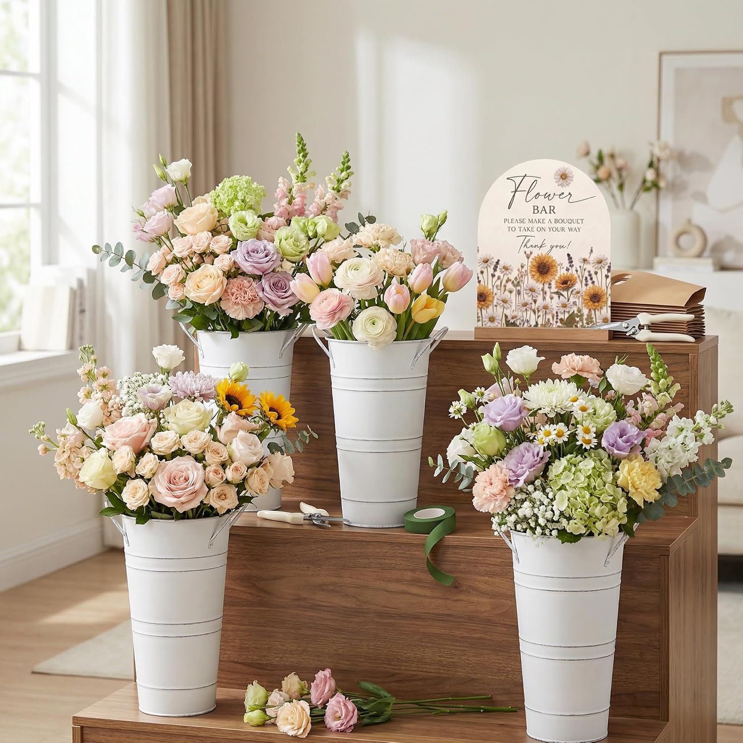 47-Piece Flower Bar Supplies Kit for Bloom Bar & DIY Bouquet Station image 4