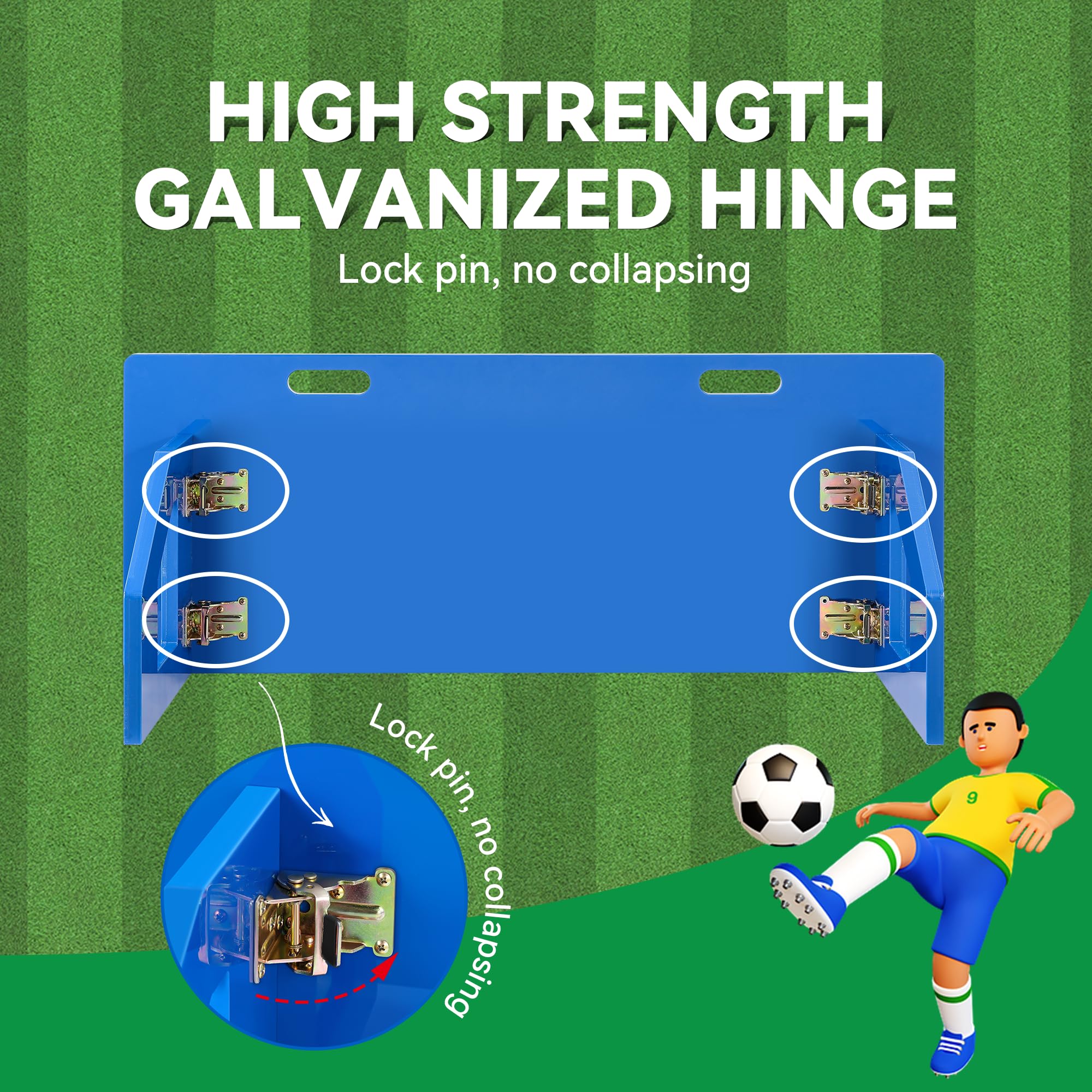 Soccer Rebounder Board 40 X 16 Foldable 2 Angles