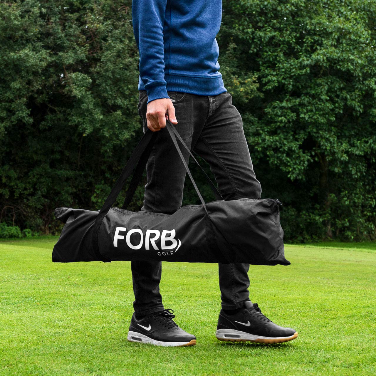 FORB Red de Golf Profesional Portátil│Entrenamientos en el Campo o en el Jardín │ 2 Tamaños Disponibles │Malla de Practicas
