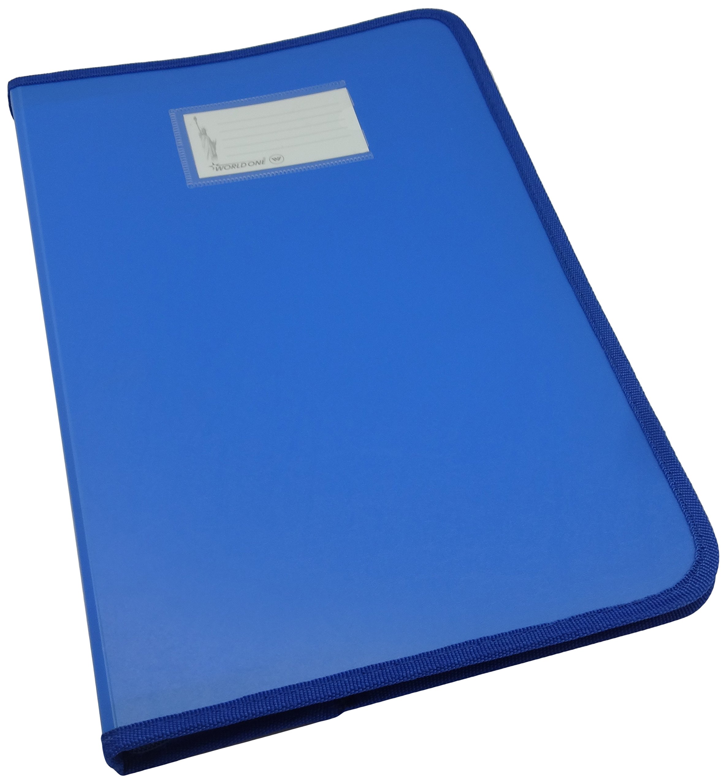 i_wich_ページ World One DB515F Display Book, FC, Blue - 20 Pockets with Zip