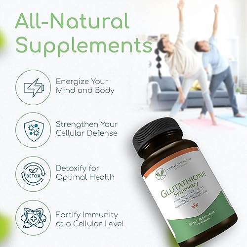 Miniatura 4 de Return Healthy Simetría de glutatión  Suplemento de S-acetil glutatión  Suplemento antioxidante y desintoxicante  Soporte celular natural