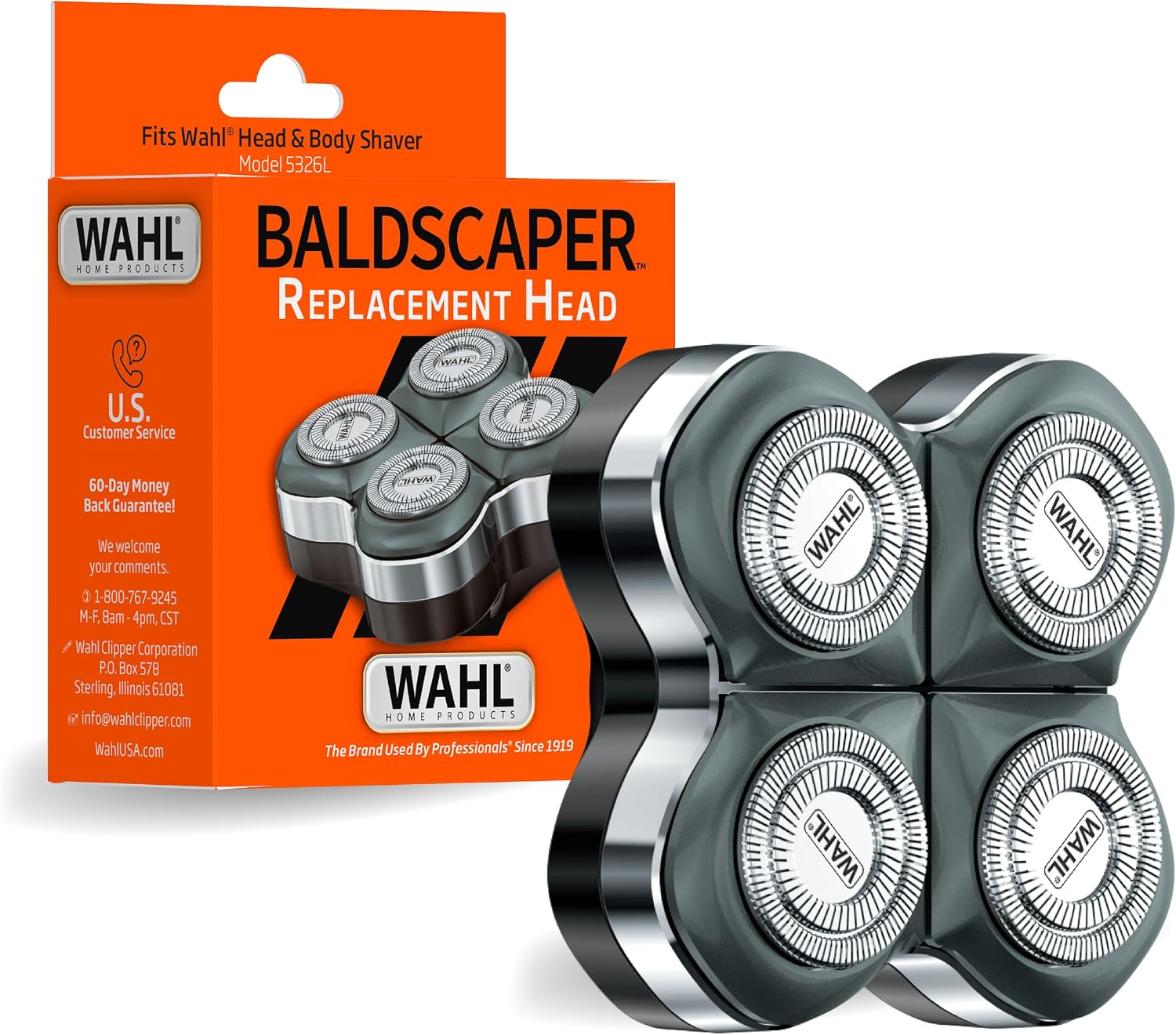 Wahl Baldscaper Replacement Shaving Head for Model 5326L, Wet/Dry | Genuine Replacement Shaving Head for the Wahl Baldscaper Head Shaver, Close Smooth Shave, Easy Change – Model 3031015