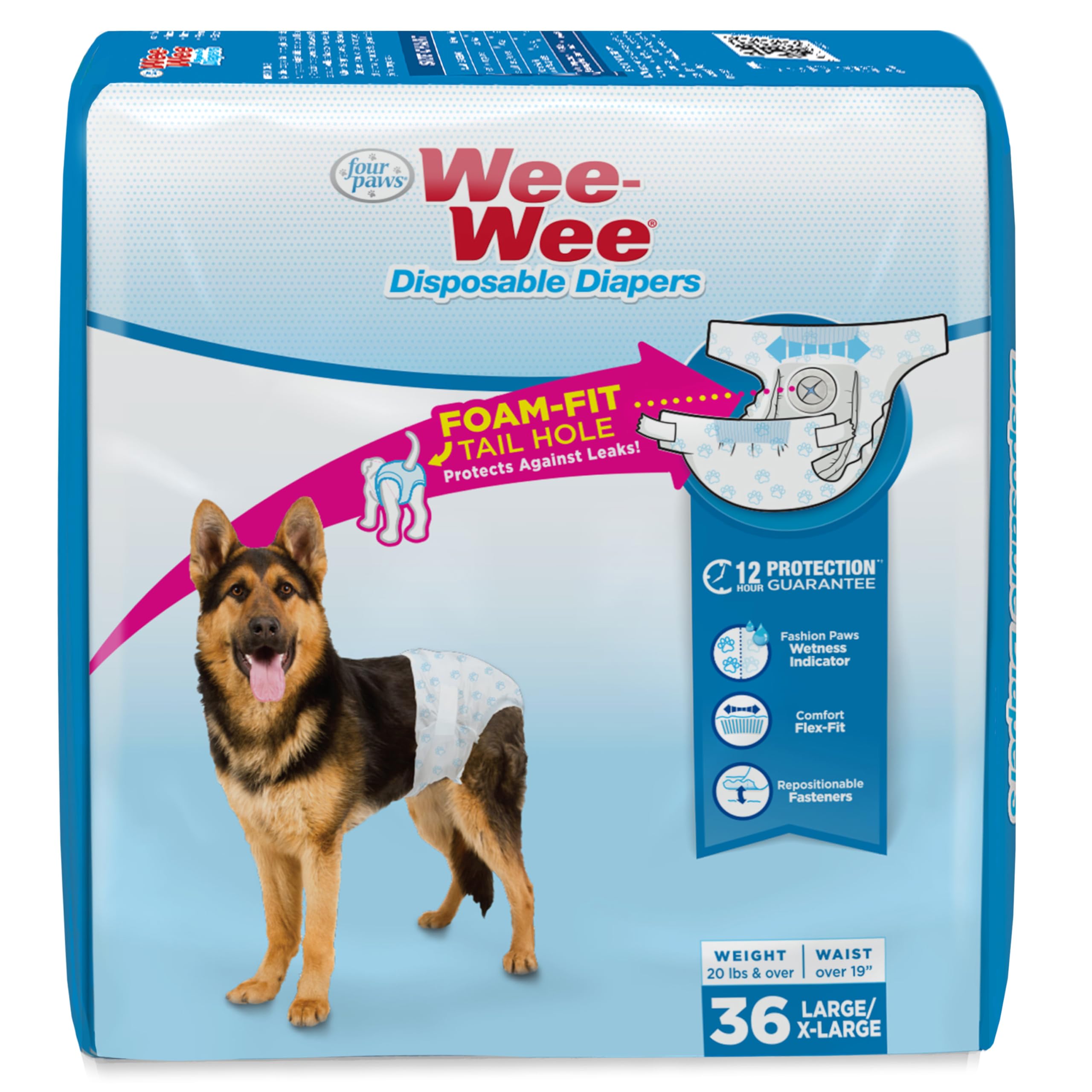 Four Paws Wee-Wee Jednorazowe pieluchy dla psów L/XL (36 szt.)