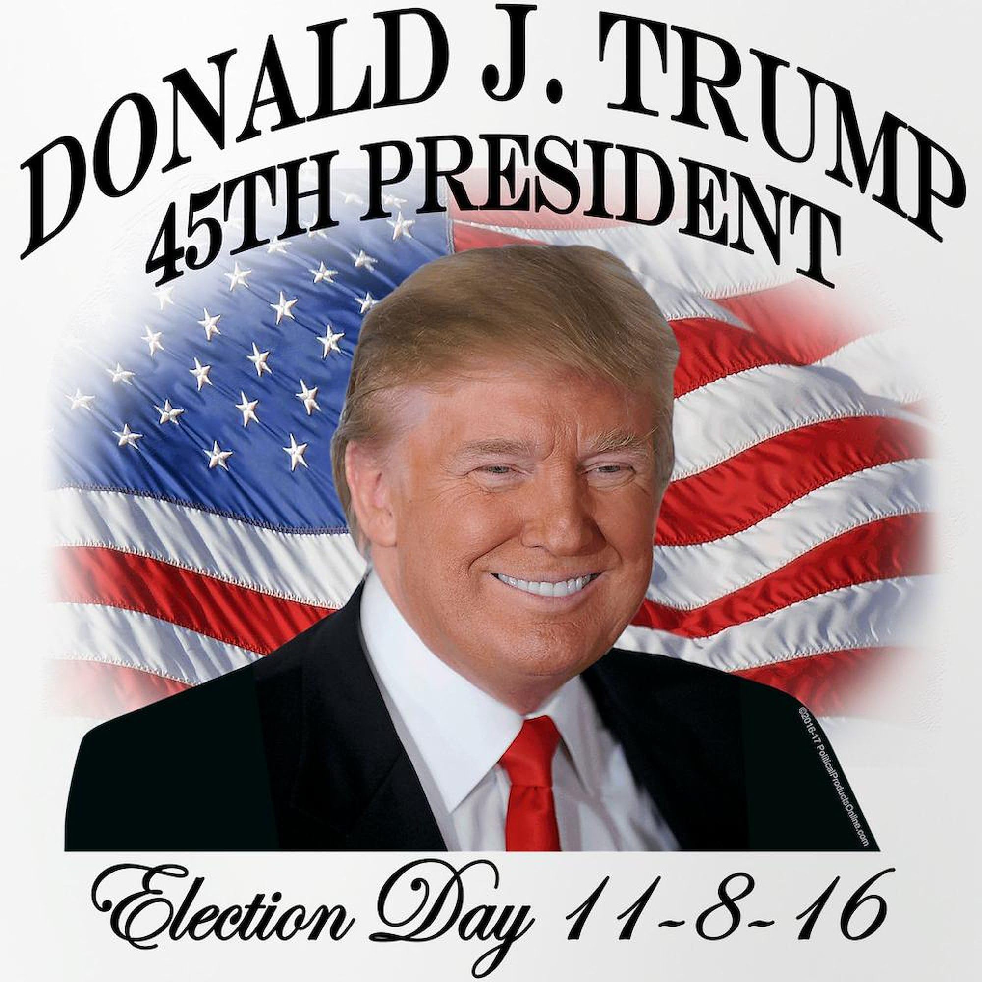 CafePress President Trump Pint Glass, 16 oz. Drinking Glass