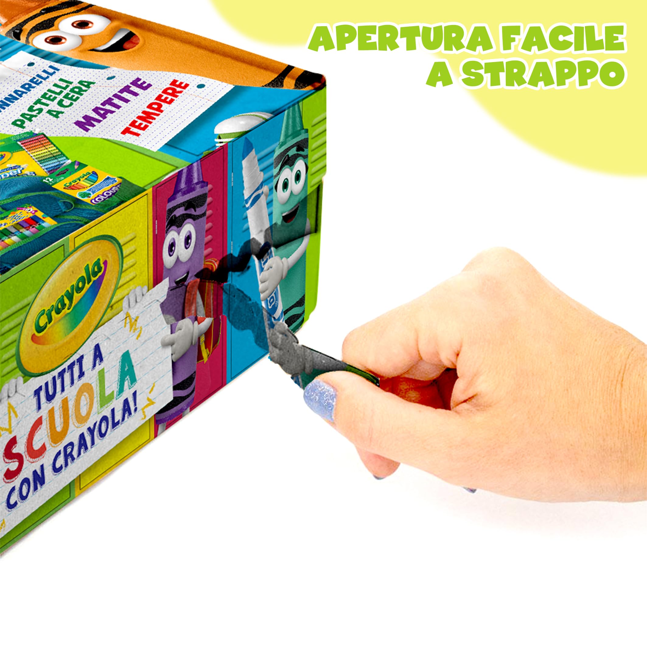 CRAYOLA MyFirst Colour & Erase - Lavagna riutilizzabile per attività (include 4 pennarelli lavabili), consente ai bambini di creare e cancellare più volte, ideale per bambini dai 3 anni in su