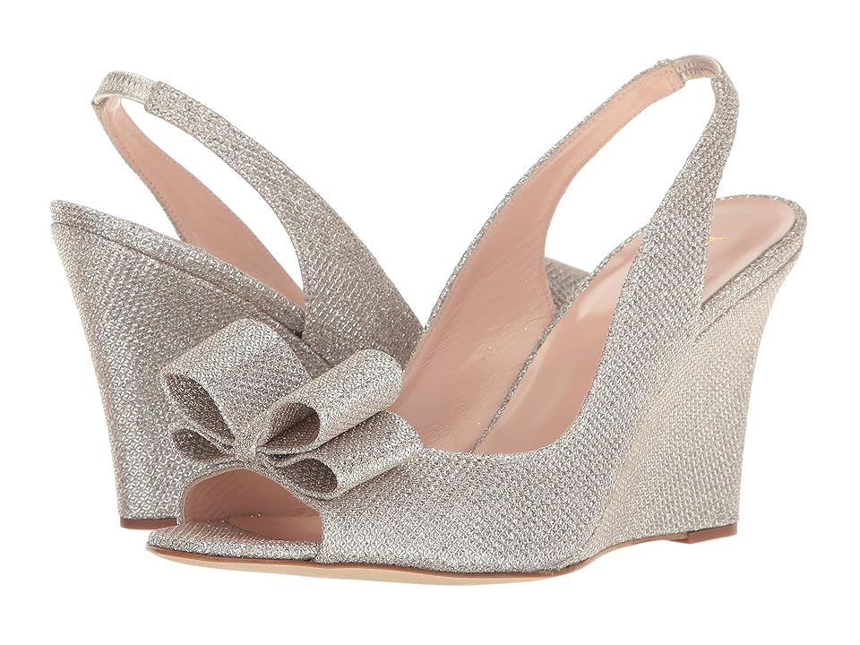 

Kate Spade New York Irene (Silver/Natural Grid Lurex) Women's Shoes