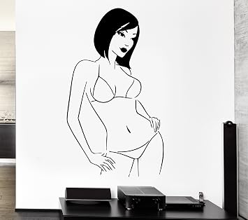 Wall Stickers Hot Sexy Naked Girl Woman Lingerie Bikini Vinyl Decal ig431