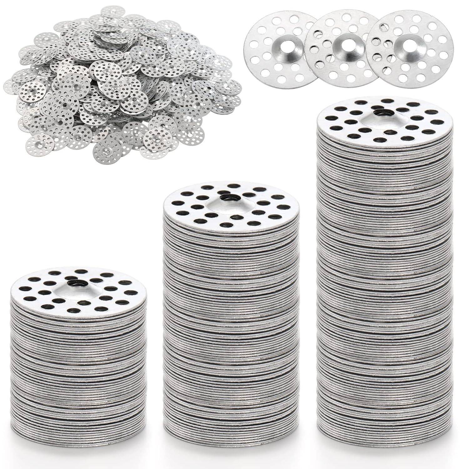 Peohud 600 Pcs 1 Inch Plaster Washers, Metal Washers for Screws
