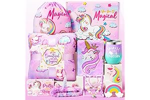 Unicorn Easter Baskets for Girls, Cute Unicorn Gifts for 3-12 Years Old