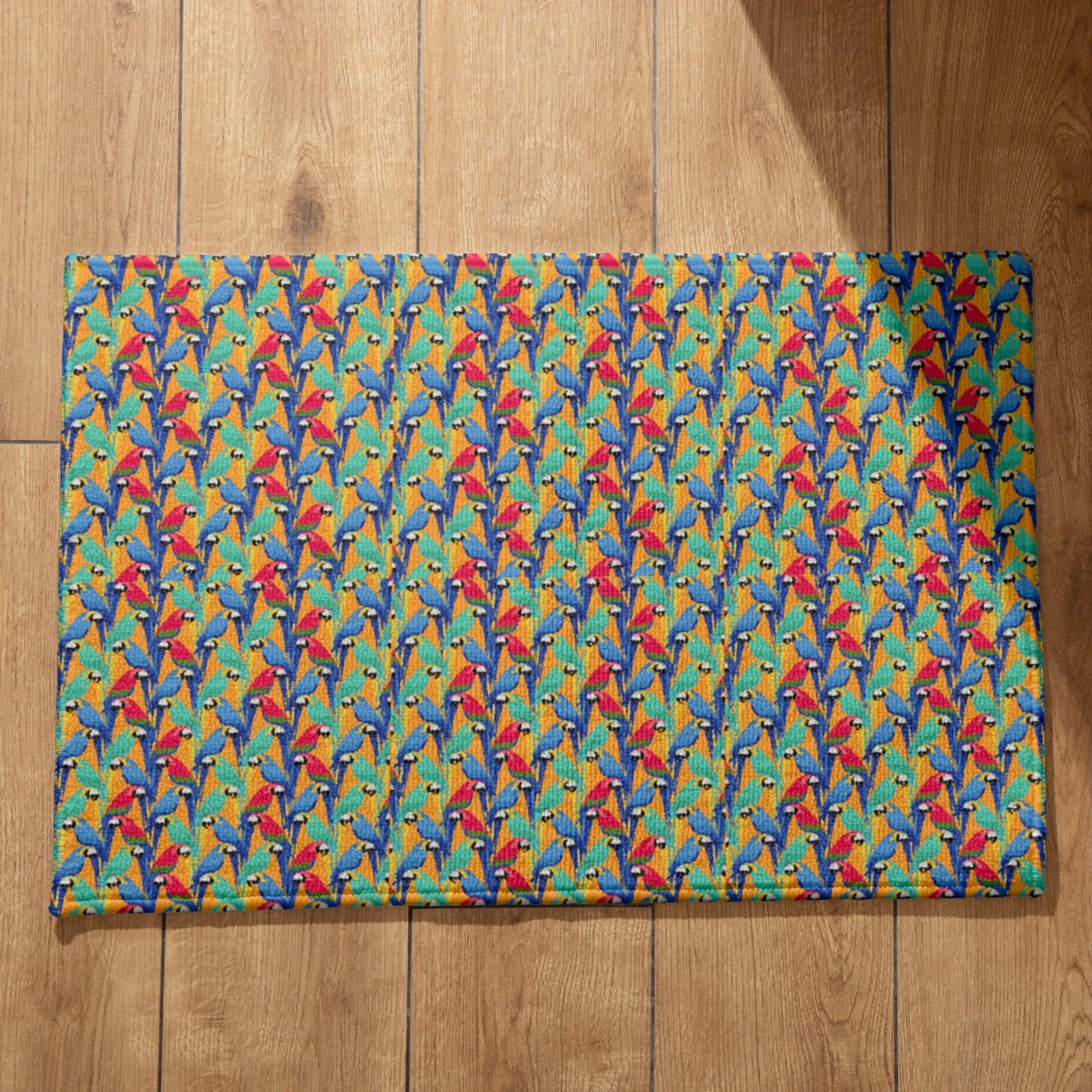 Paillasson motif drôle de perroquet pour égayer l'entrée de votre maison moderne