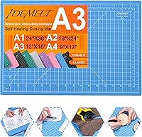 Vista 11 de Estera de corte autocurativa de 9"x12" de densidad mejorada, alfombrilla de corte rotatoria Idemeet para manualidades, protector de mesa de 5 capas