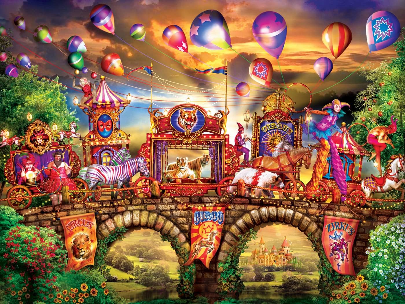 Masterpieces 300 Piece EZ Grip Jigsaw Puzzle - Carnivale Parade - 18"x24"