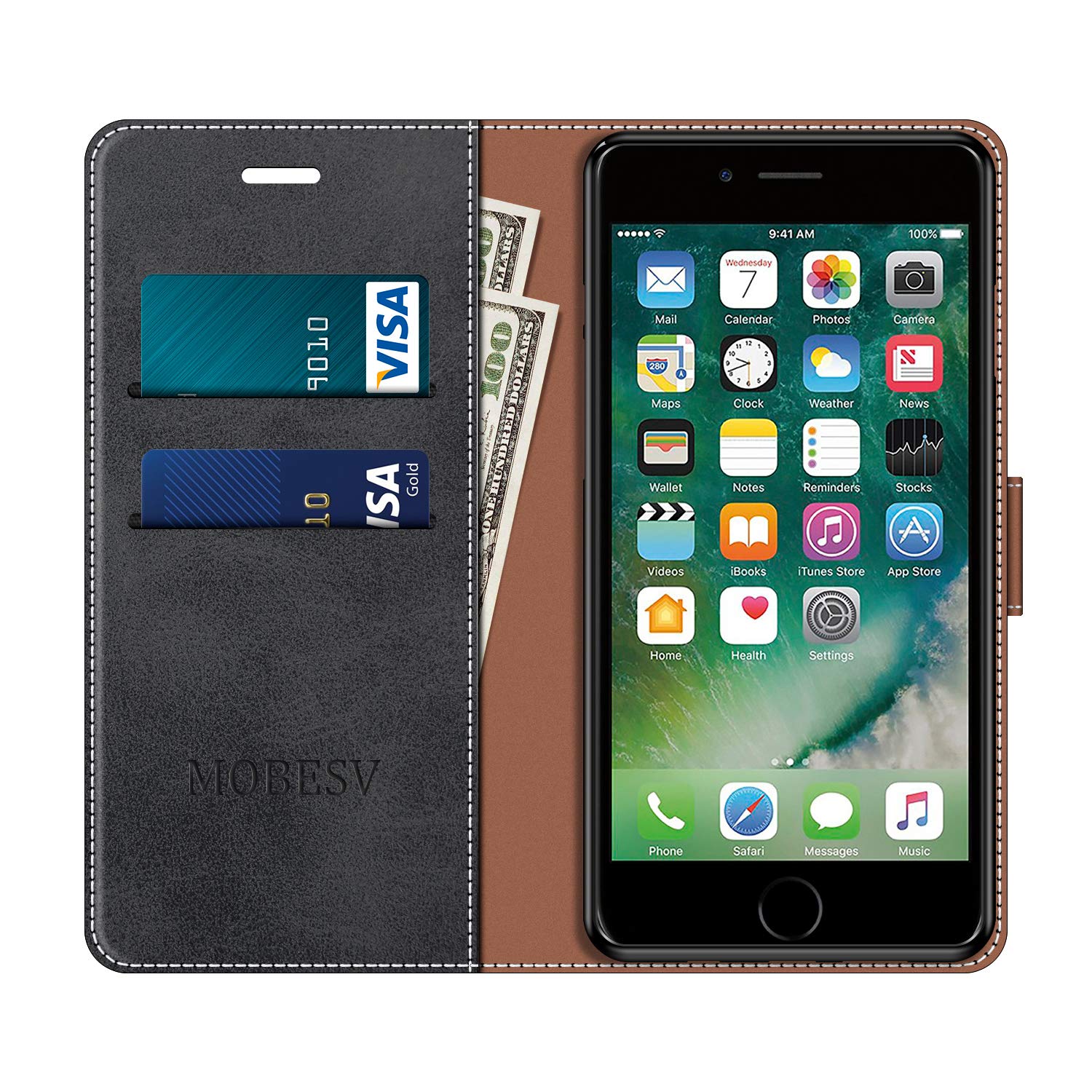 Cover Magnetica Alluminio Custodia Per Apple IPhone 6/6S/ 6 PLUS Vetro Temperato 9h