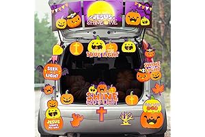 Christian Religious 20-Piece Trunk or Treat Halloween Car Decoration Kit: Create a...
