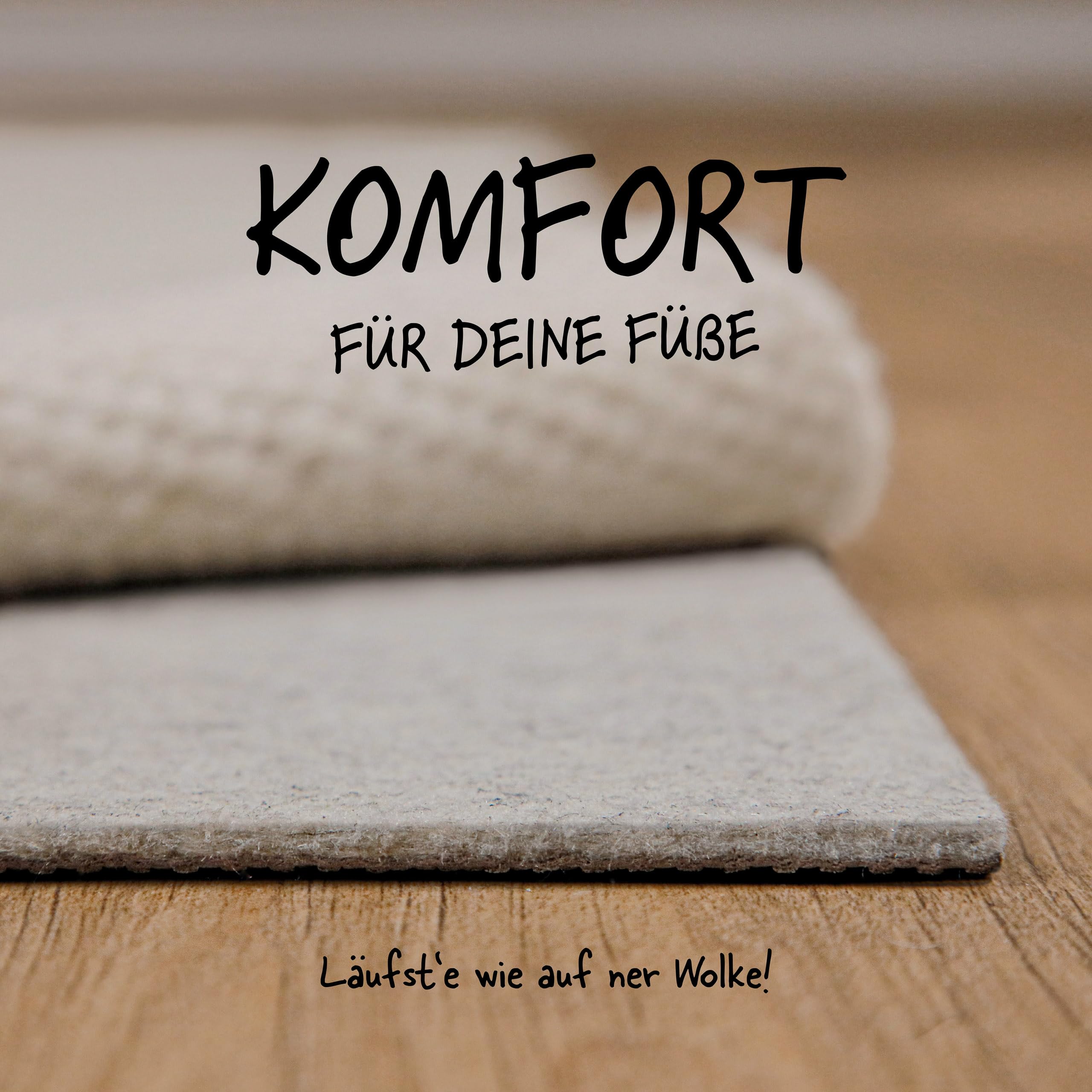 WECONhome RugPad de différentes épaisseurs - Antidérapant et lavable - Non seulement pour les tapis - Tapis de rugPad de qualité supérieure (140 x 200 cm, gris clair)