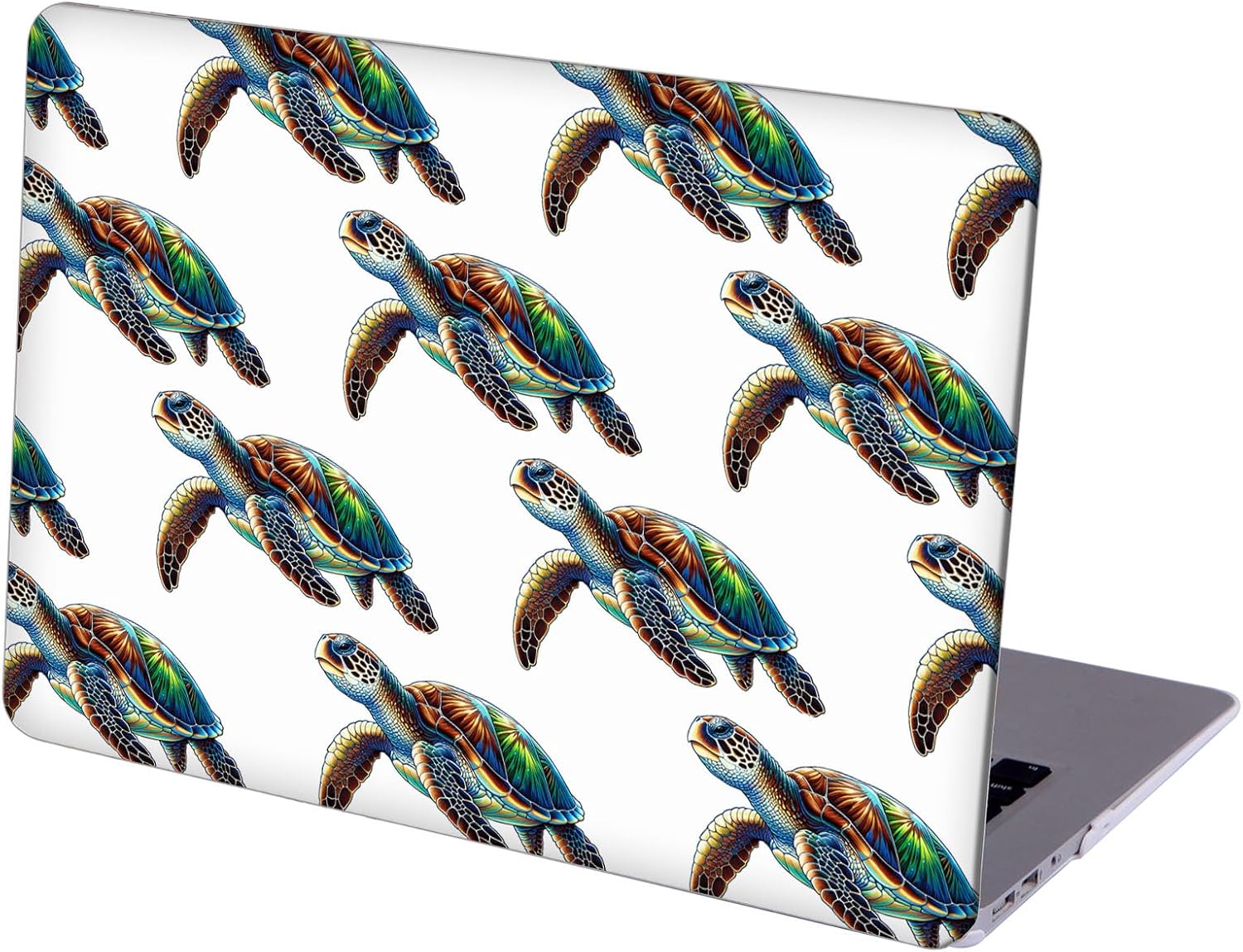 Compatible with MacBook Neo 13-inch, Hard Shell Case with Keyboard Cover and Screen Protector (A3404 A18 Pro chip, 2026 Release) - Sea Turtles MD8717