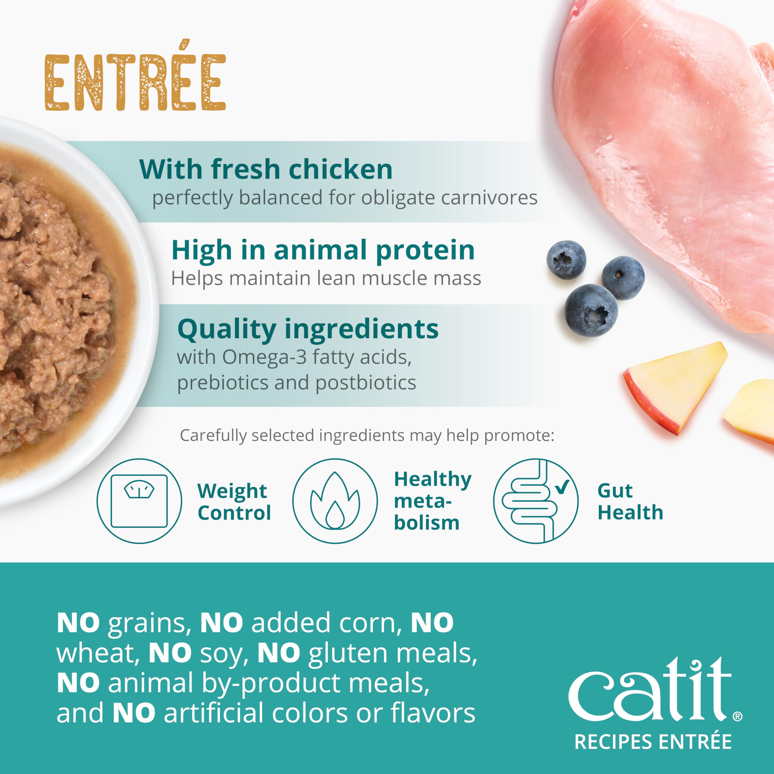 Catit Ricette Senior Chicken Entrée - 85 g (24/cs)