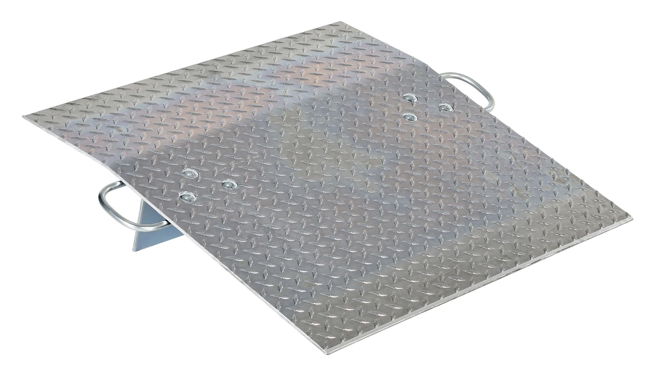 Vestil A-3030 Aluminum Hand Truck Dock Plate 30 In. x 30 In. 500 Lb. Capacity Silver