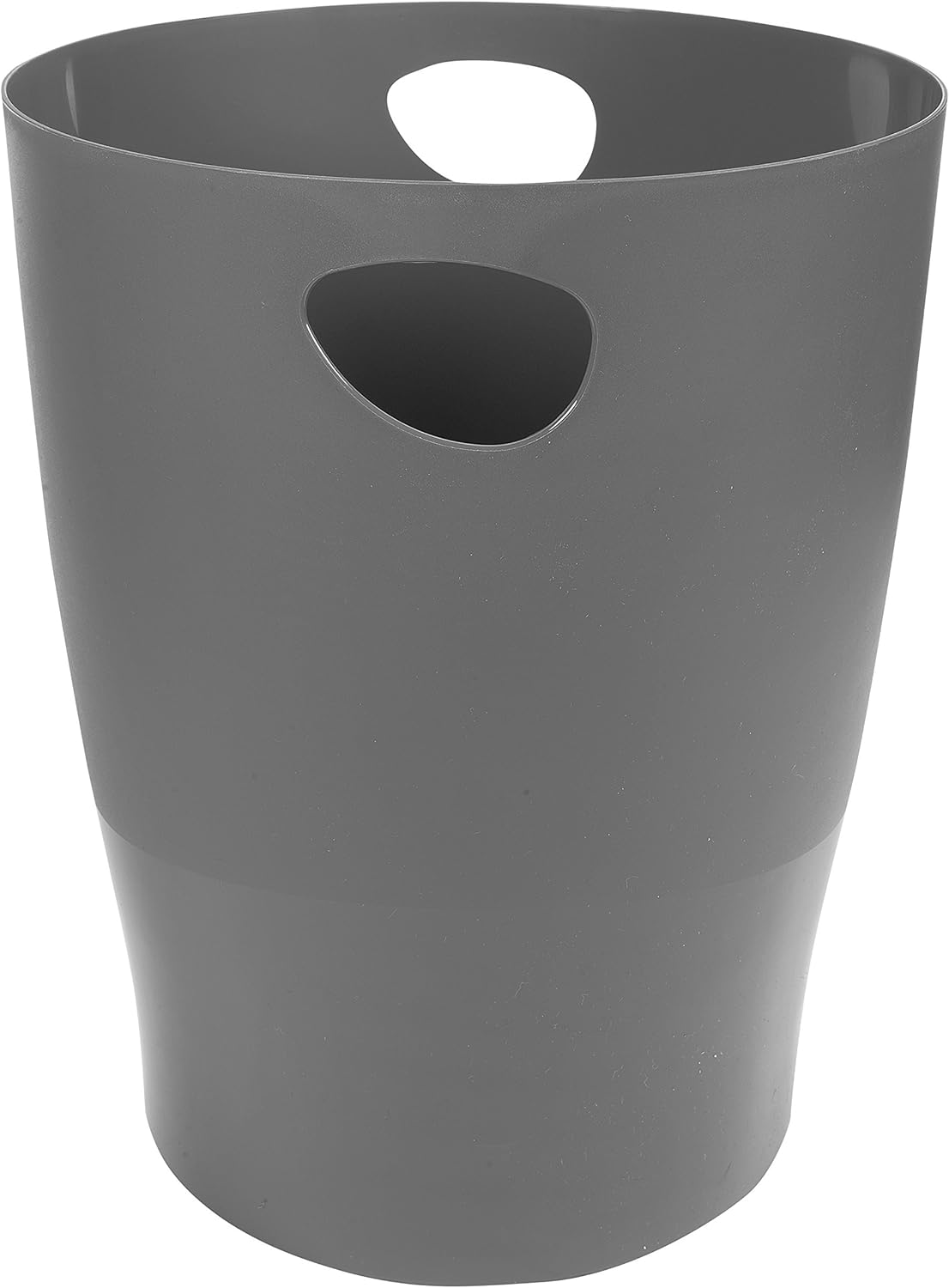Exacompta - Ref 45307D - Ecobin Waste Paper Bin- 263 x 263 x 335mm in Size, Large Waste Capacity of 15 litres, Easy Clean Interior -Mouse Grey - Suitable for Office & Home