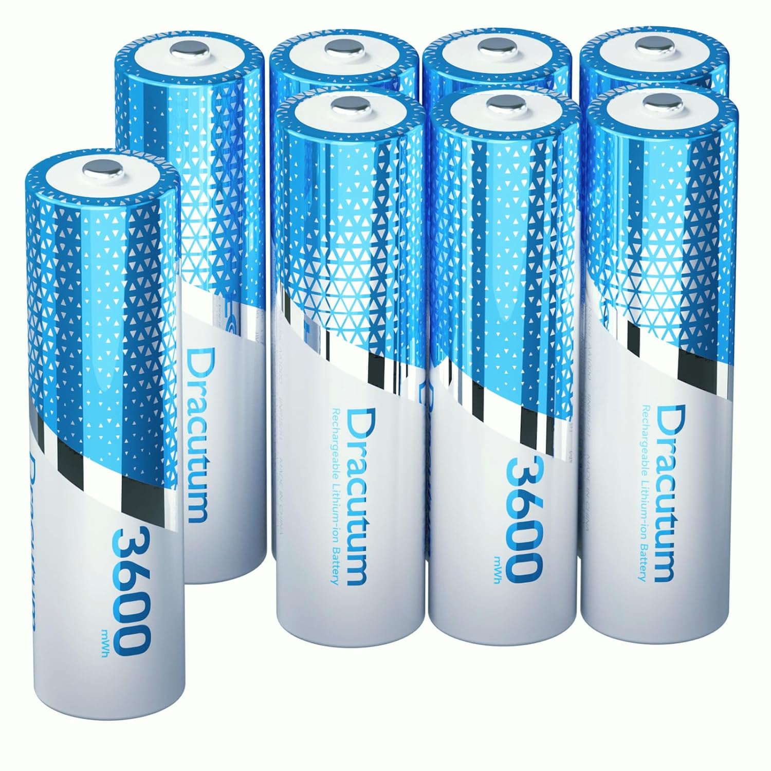 1 5V Rechargeable AA Lithium Batteries 8 Pack 3600mWh Lithium Rechargeable Long-Lasting Double A Li-ion Batteries for Blink