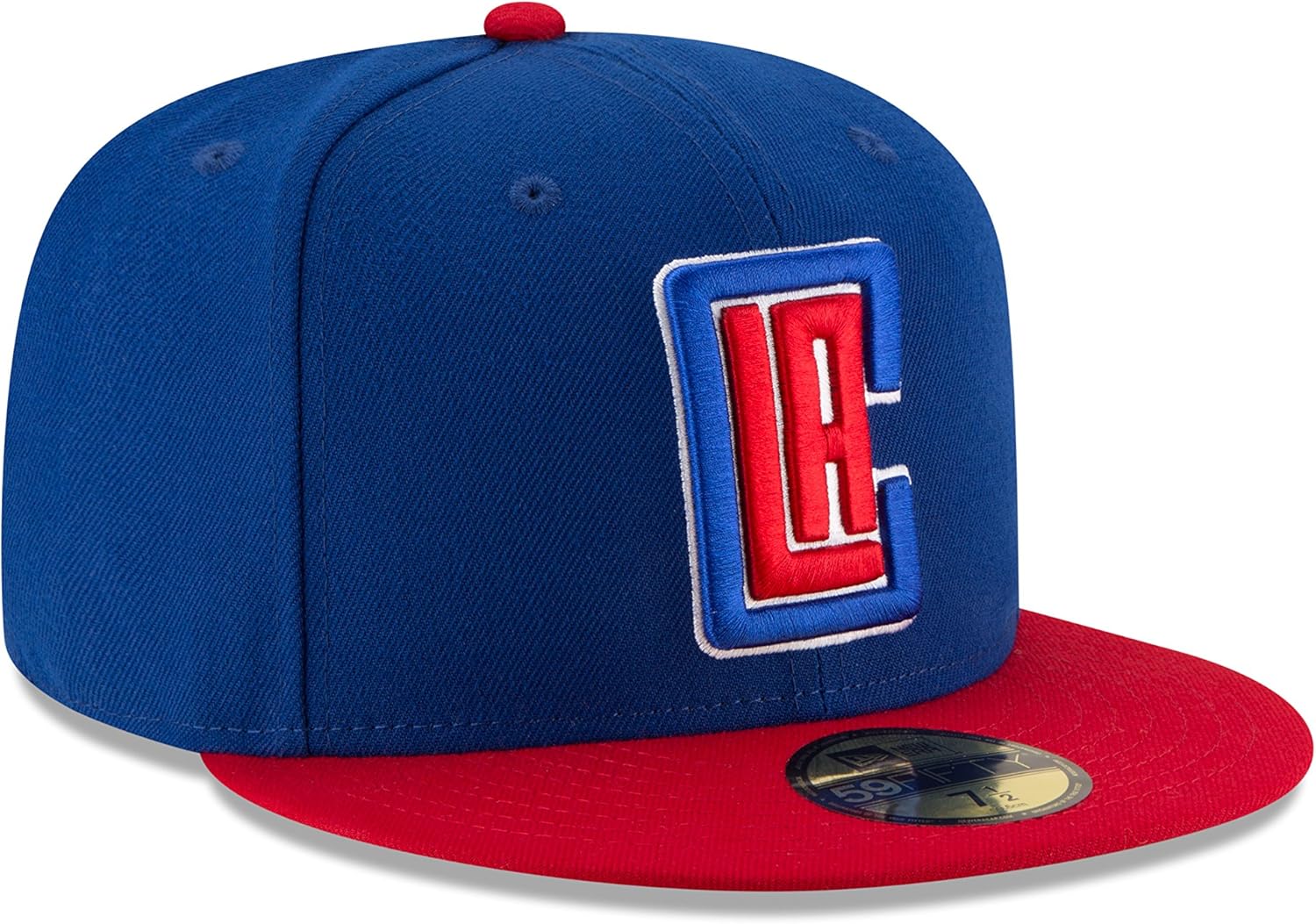 NBA Los Angeles Clippers Men's 2-Tone 59FIFTY Fitted Cap, 8, Royal