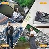 Haegs Camping Blanket - Outdoor Lightweight Compact Travel Quilt, Outdoor Camping Supplies, Camping Hiking Outdoor Shawl, Blanket 200-150cm Black