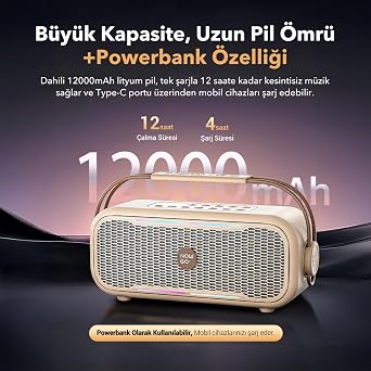 C2 60W Taşınabilir RGB Bluetooth Hoparlör IPX4 Parti Speaker Yeşil