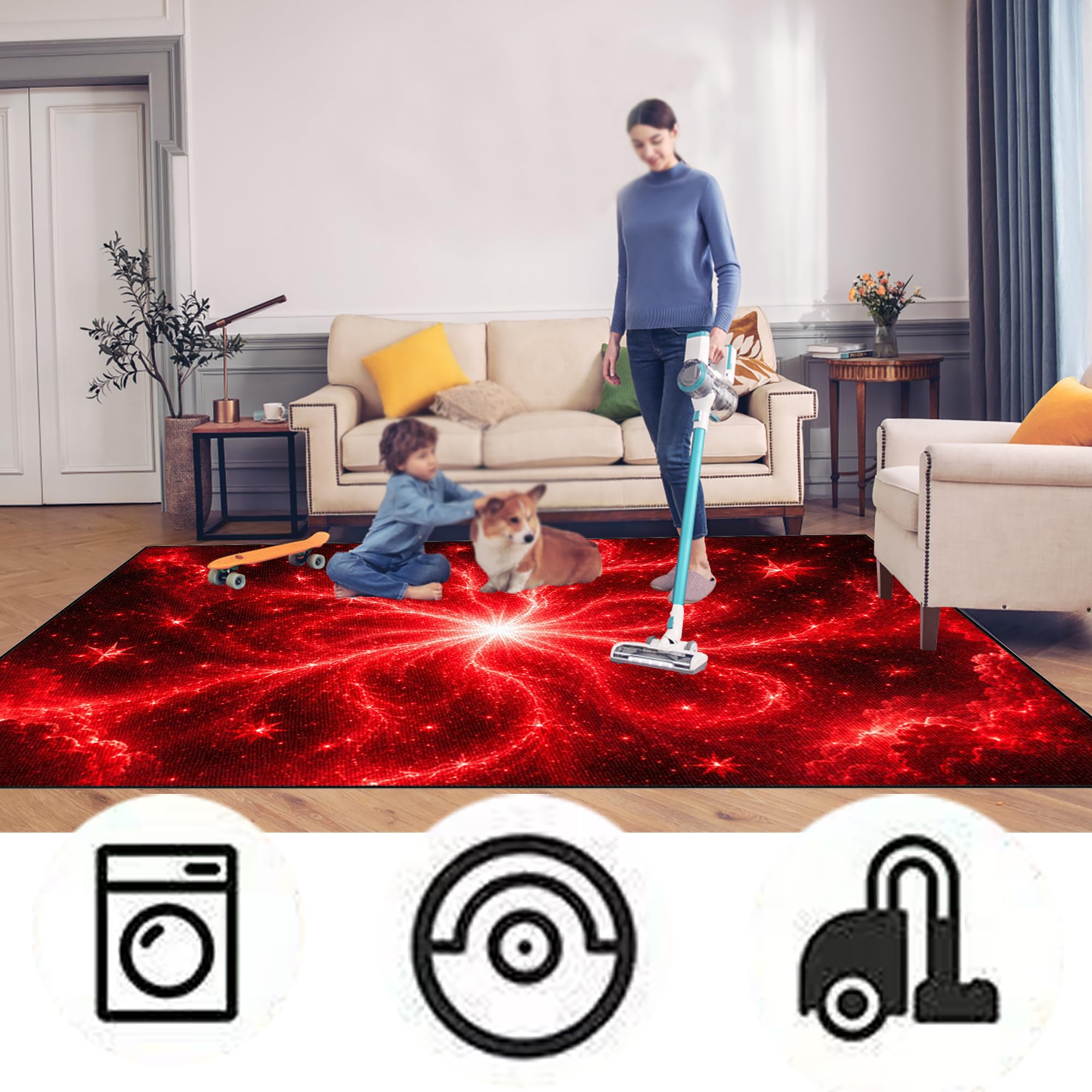 Dywanik perkusyjny, antypoślizgowy, dźwiękoszczelny, perkusyjny, z antypoślizgowym dnem i izolacją akustyczną, do perkusji elektrycznej, 200 x 170 cm