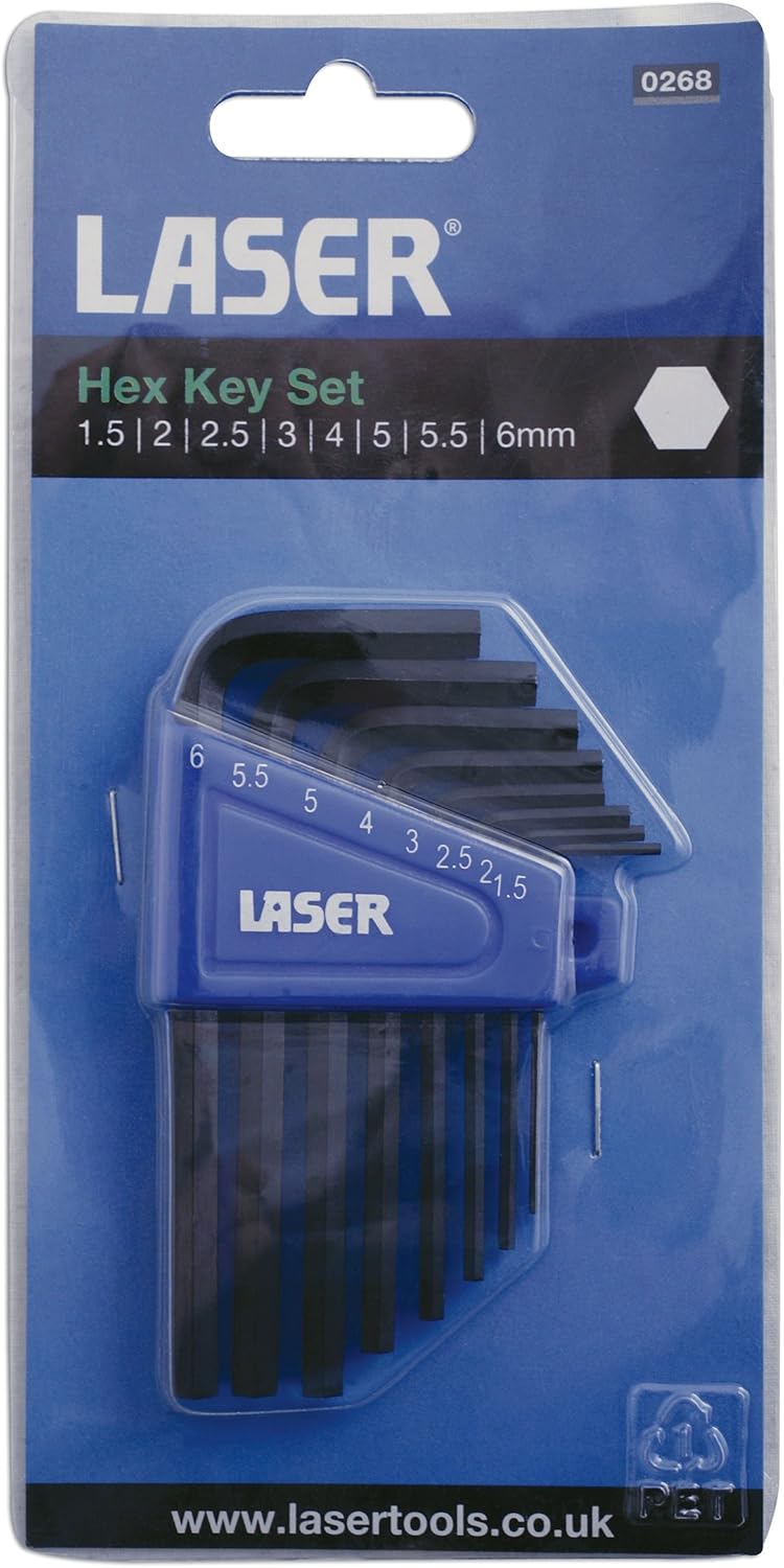 Laser 268 Hex Key Set (8 Pieces)