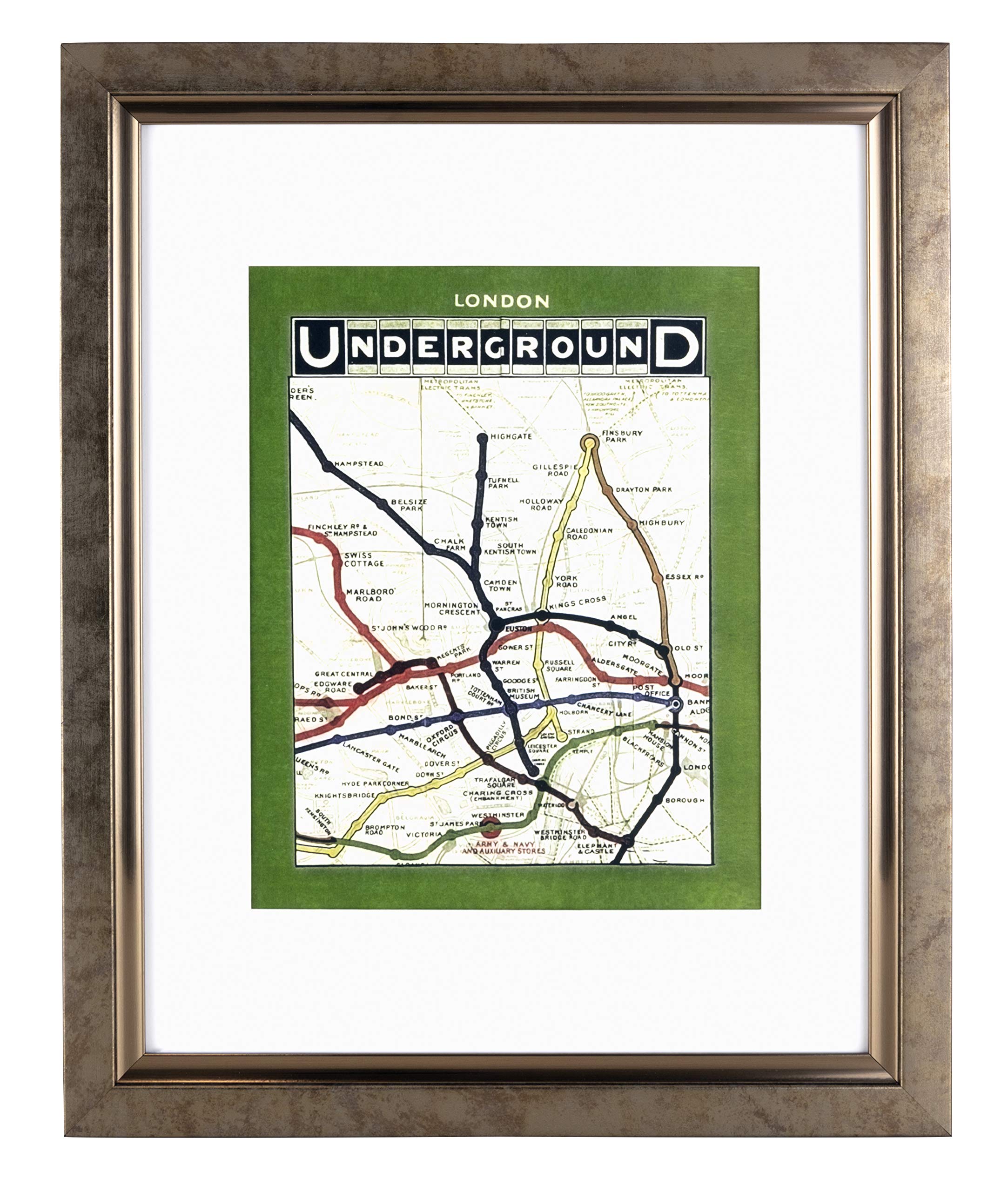 Kiera Grace Picture Frame, PS moulding, Antique Bronze, 8-inchx10-inch