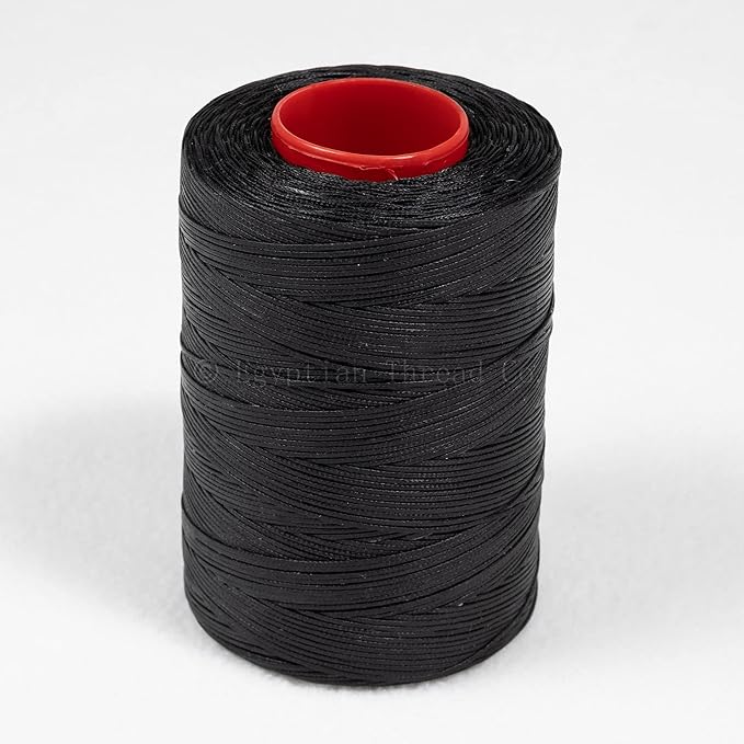 Amazon.com: 1.0mm Ritza 25 Tiger Thread - Braided Polyester Thread - Waxed for Leather Hand Sewing - Made in Germany - Full Factory Sealed Spools Manufactured by Julius Koch - 500 Meters, Black - JK23