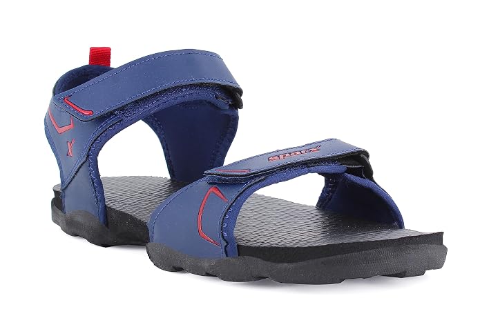 Sparx Men SS-713 Navy Blue Red Floater Sandals (SS0713G_NBRD_0007)