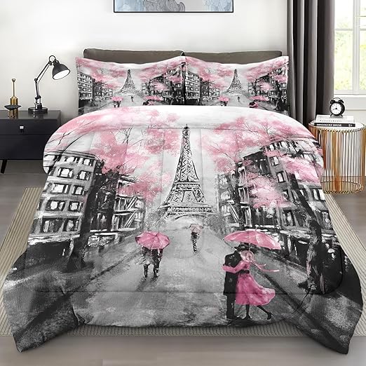 SUMIANYH Full Size Comforter Set with 2 Pillowcases, Couple