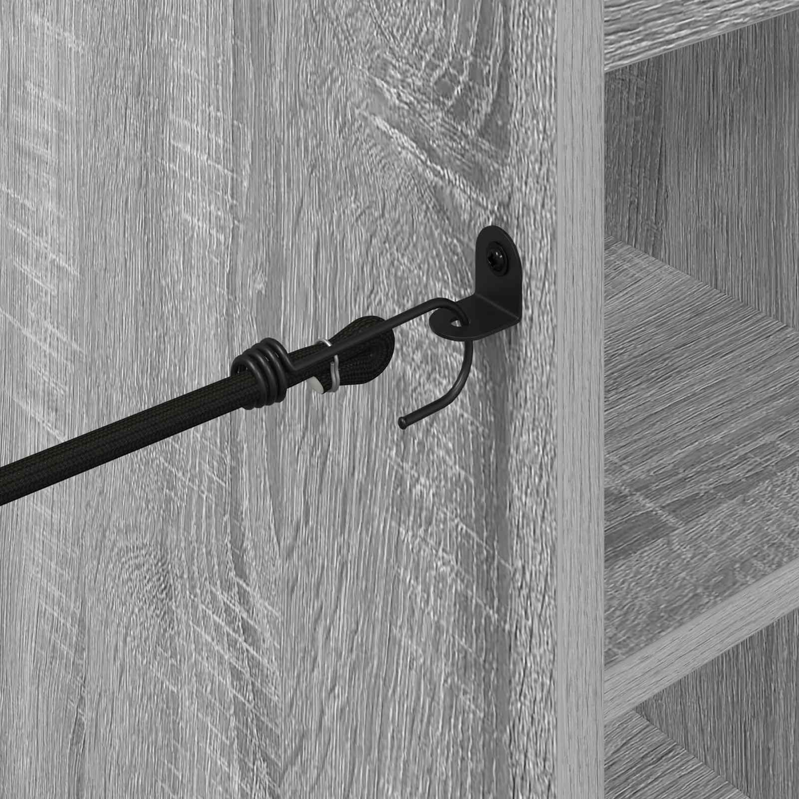 Gecheer Golf-Schrank Uni Grau, 65 x 45 x 98 cm, Holz, Stauraum für Golfzubehör, für Garage und Wohnraum