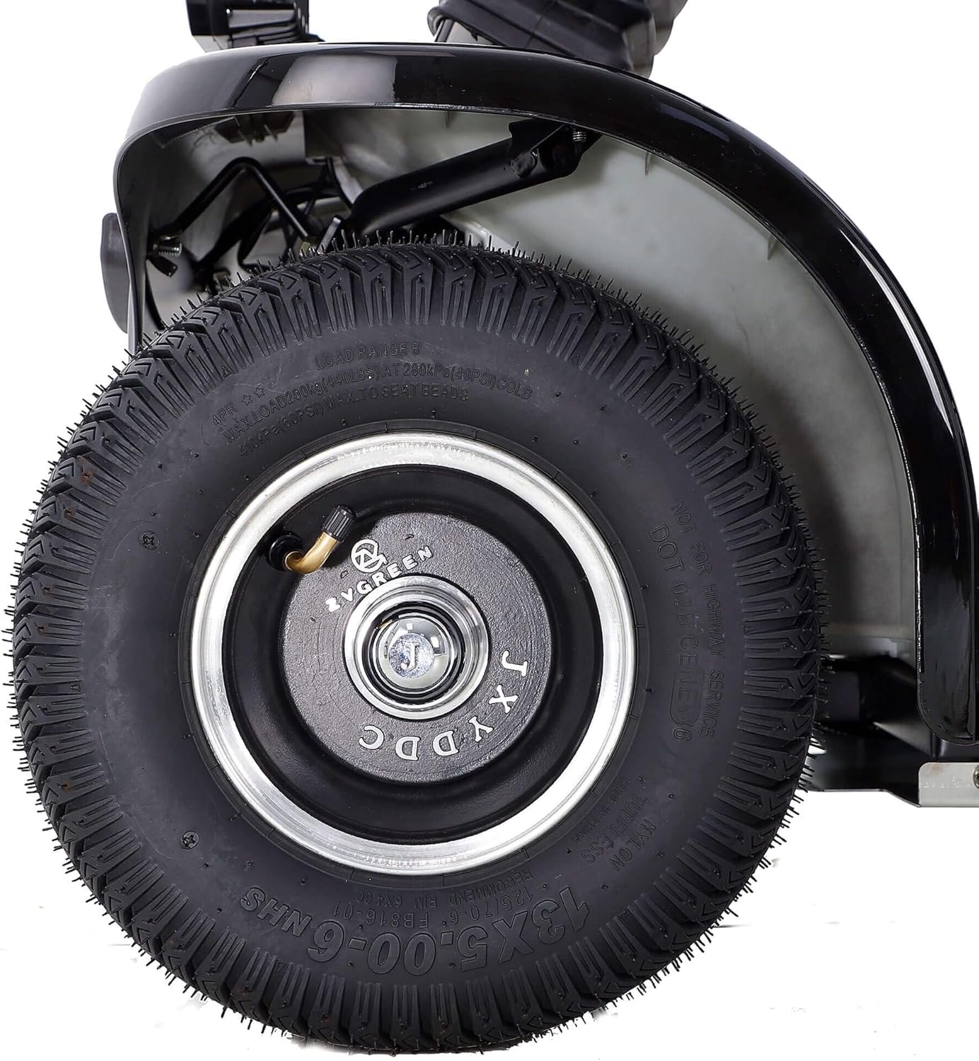 Xmatch BSH Mobility Scooter climbing an incline, demonstrating its powerful motor and climbing ability.