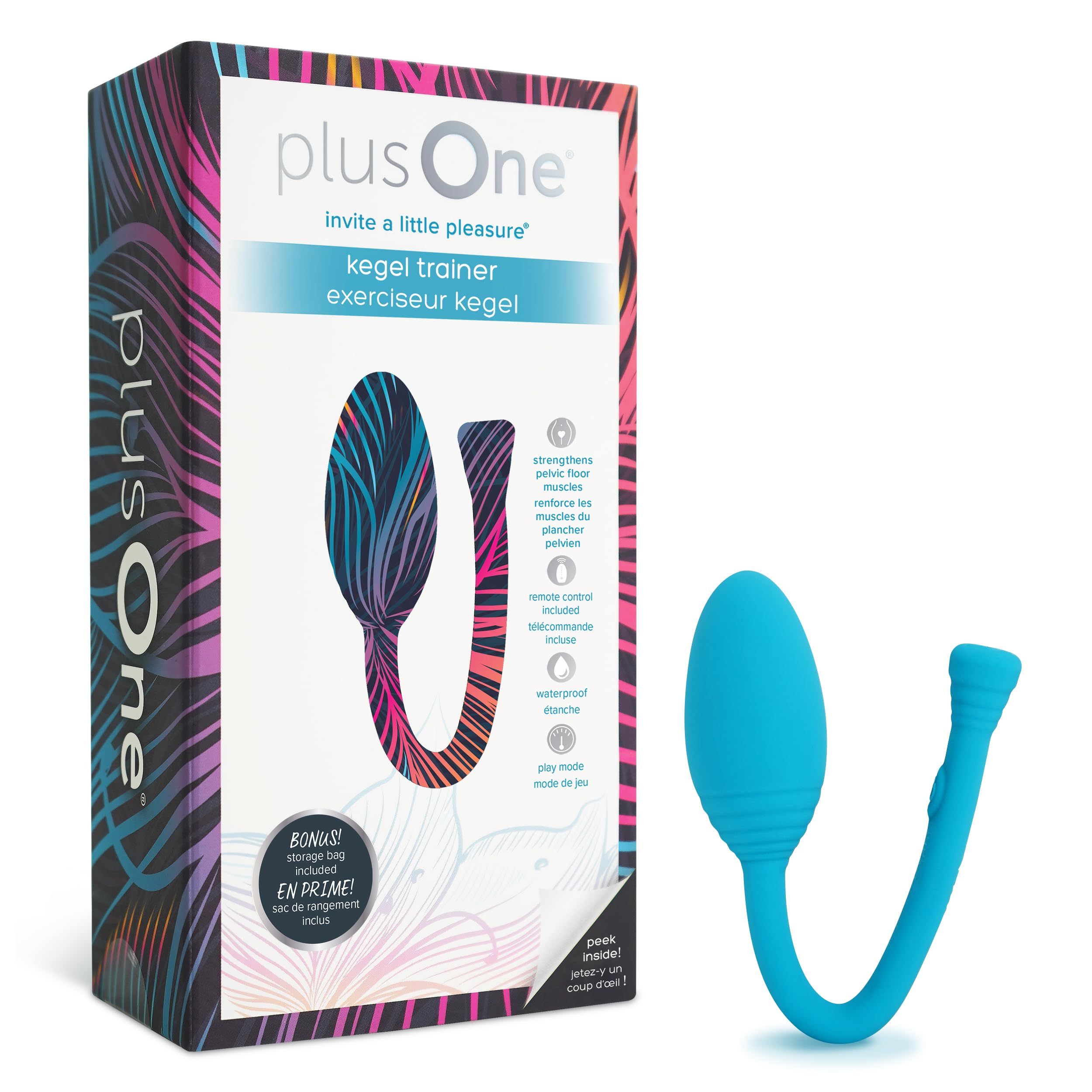 plusOne Kegel Trainer Ball, Pelvic Floor, 5 Modes