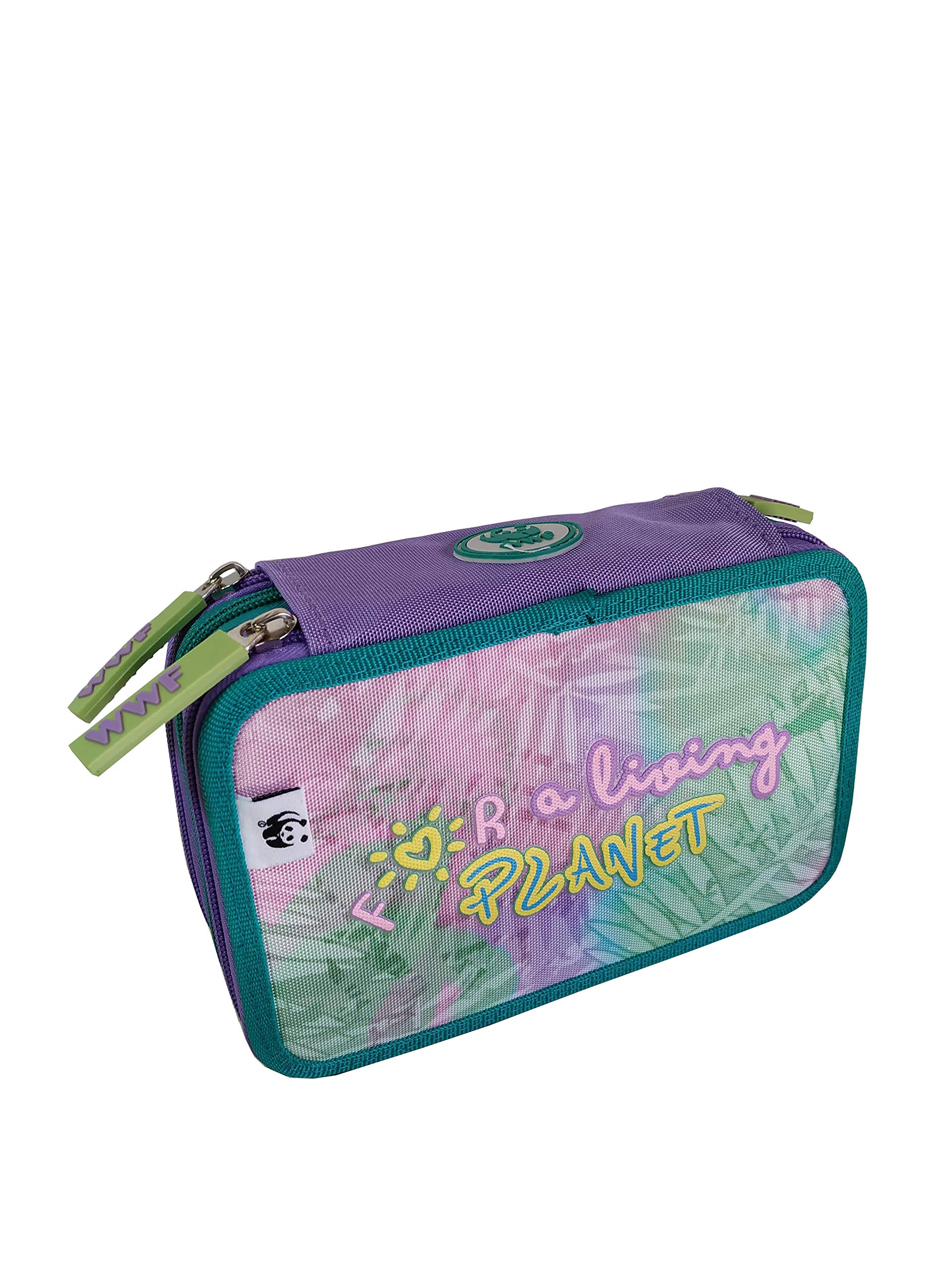 ASTUCCIO 3 ZIP WWF ORGANIZZATO COMPLETO For a Living Planet 62778
